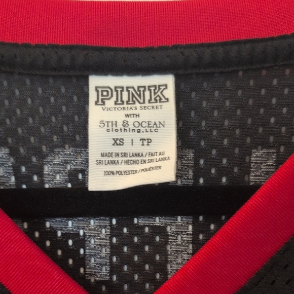 PINK Victoria's Secret Black and Pink Kids Jersey - Picture 2 of 5